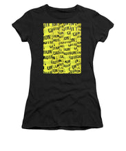 Caution - Women's T-Shirt (Athletic Fit)
