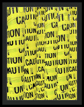 Caution - Framed Print