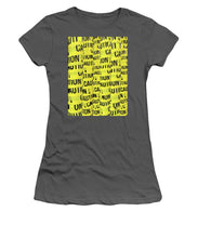 Caution - Women's T-Shirt (Athletic Fit)