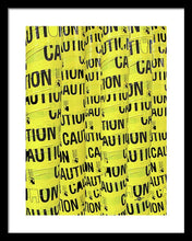 Caution - Framed Print