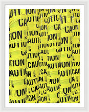 Caution - Framed Print
