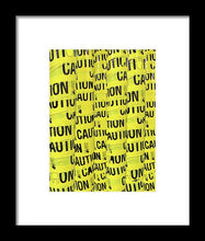 Caution - Framed Print