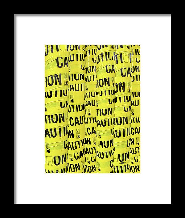 Caution - Framed Print