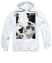 Cigar Smoker Cigar Lover Jfk Gifts Black And White Photo - Sweatshirt