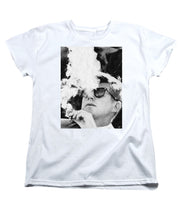 Cigar Smoker Cigar Lover Jfk Gifts Black And White Photo - Women's T-Shirt (Standard Fit)
