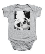 Cigar Smoker Cigar Lover Jfk Gifts Black And White Photo - Baby Onesie