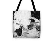 Cigar Smoker Cigar Lover Jfk Gifts Black And White Photo - Tote Bag
