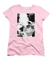 Cigar Smoker Cigar Lover Jfk Gifts Black And White Photo - Women's T-Shirt (Standard Fit)