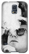 Cigar Smoker Cigar Lover Jfk Gifts Black And White Photo - Phone Case