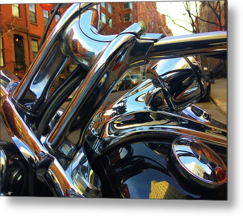 Photo Cold Chrome New York - Metal Print