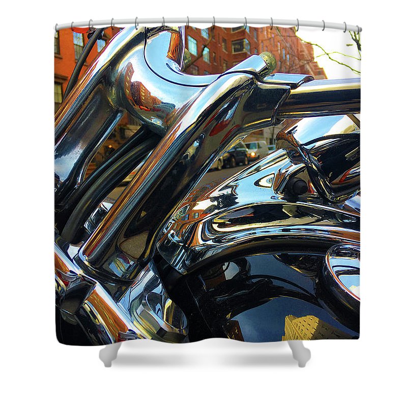 Photo Cold Chrome New York - Shower Curtain