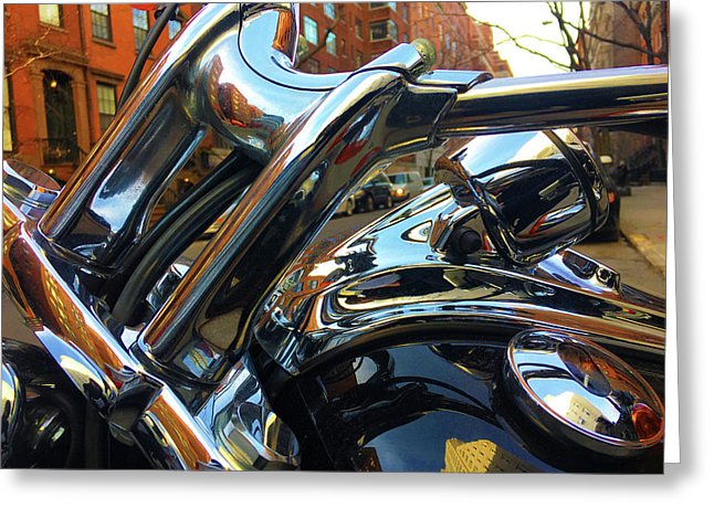 Photo Cold Chrome New York - Greeting Card