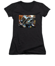 Photo Cold Chrome New York - Women's V-Neck (Athletic Fit)