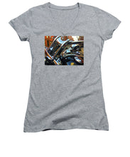 Photo Cold Chrome New York - Women's V-Neck (Athletic Fit)
