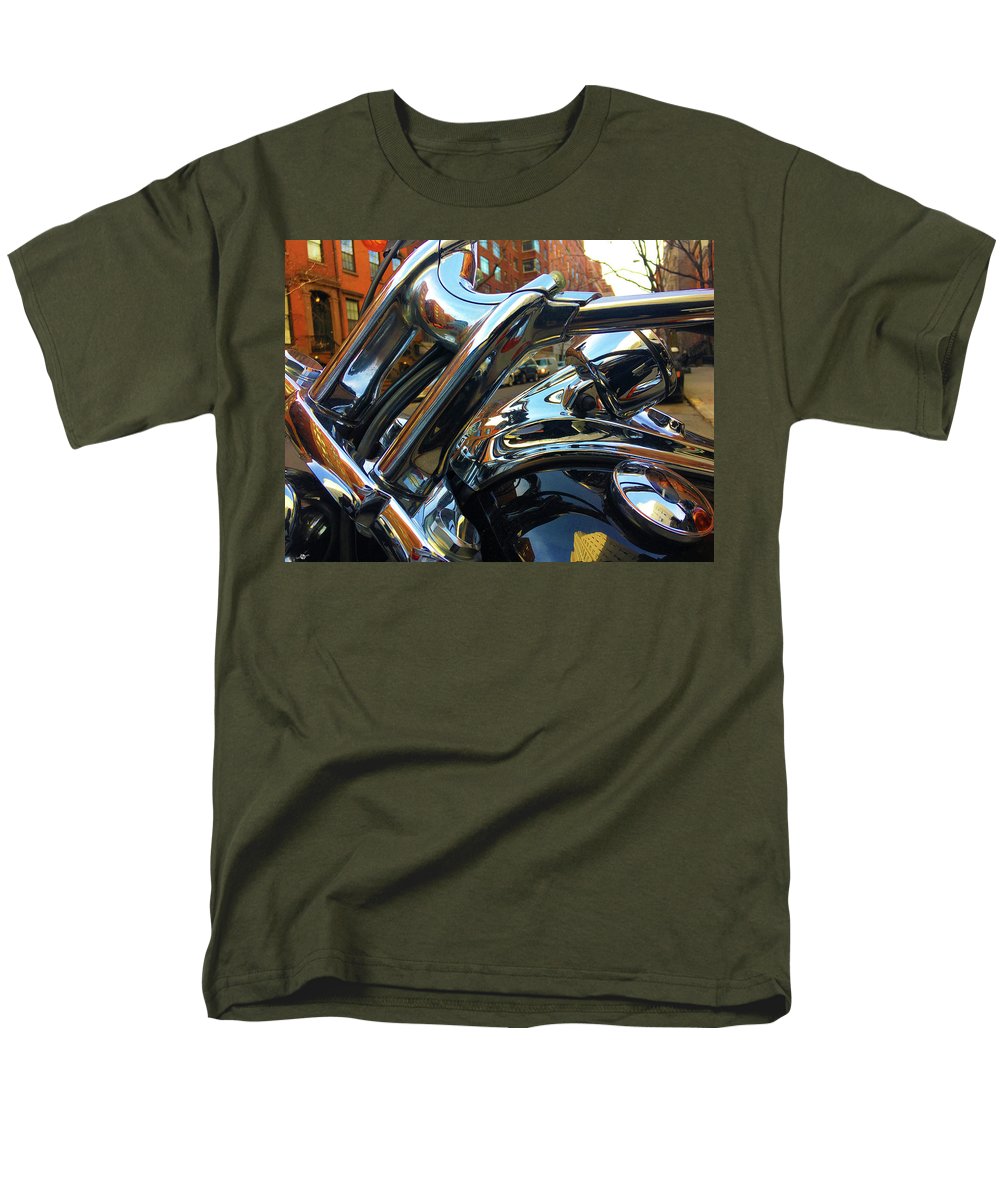 Photo Cold Chrome New York - Men's T-Shirt  (Regular Fit)