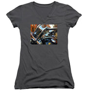 Photo Cold Chrome New York - Women's V-Neck (Athletic Fit)