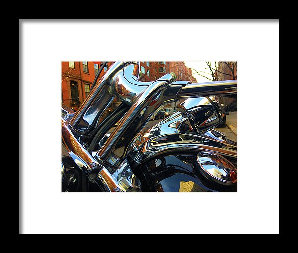 Photo Cold Chrome New York - Framed Print
