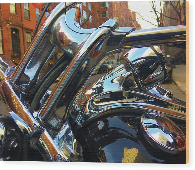 Photo Cold Chrome New York - Wood Print