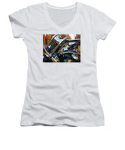 Photo Cold Chrome New York - Women's V-Neck (Athletic Fit)