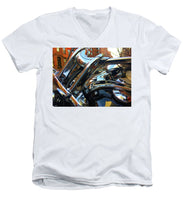 Photo Cold Chrome New York - Men's V-Neck T-Shirt