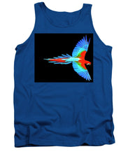 Colorful Parrot In Flight - Tank Top Tank Top Pixels Royal Small 