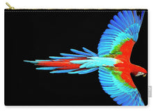 Colorful Parrot In Flight - Carry-All Pouch Carry-All Pouch Pixels Large (12.5" x 8.5")  