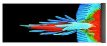 Colorful Parrot In Flight - Yoga Mat Yoga Mat Pixels 24" x 72"  