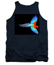 Colorful Parrot In Flight - Tank Top Tank Top Pixels Navy Small 