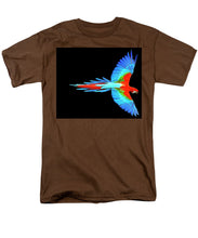 Colorful Parrot In Flight - Men's T-Shirt  (Regular Fit) Men's T-Shirt (Regular Fit) Pixels Coffee Small 