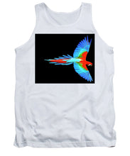 Colorful Parrot In Flight - Tank Top Tank Top Pixels White Small 
