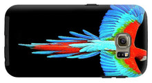 Colorful Parrot In Flight - Phone Case Phone Case Pixels Galaxy S6 Tough Case  