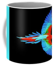 Colorful Parrot In Flight - Mug Mug Pixels Small (11 oz.)  