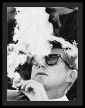 Cool President John F. Kennedy Photograph - Framed Print