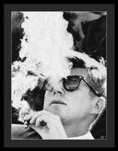 Cool President John F. Kennedy Photograph - Framed Print
