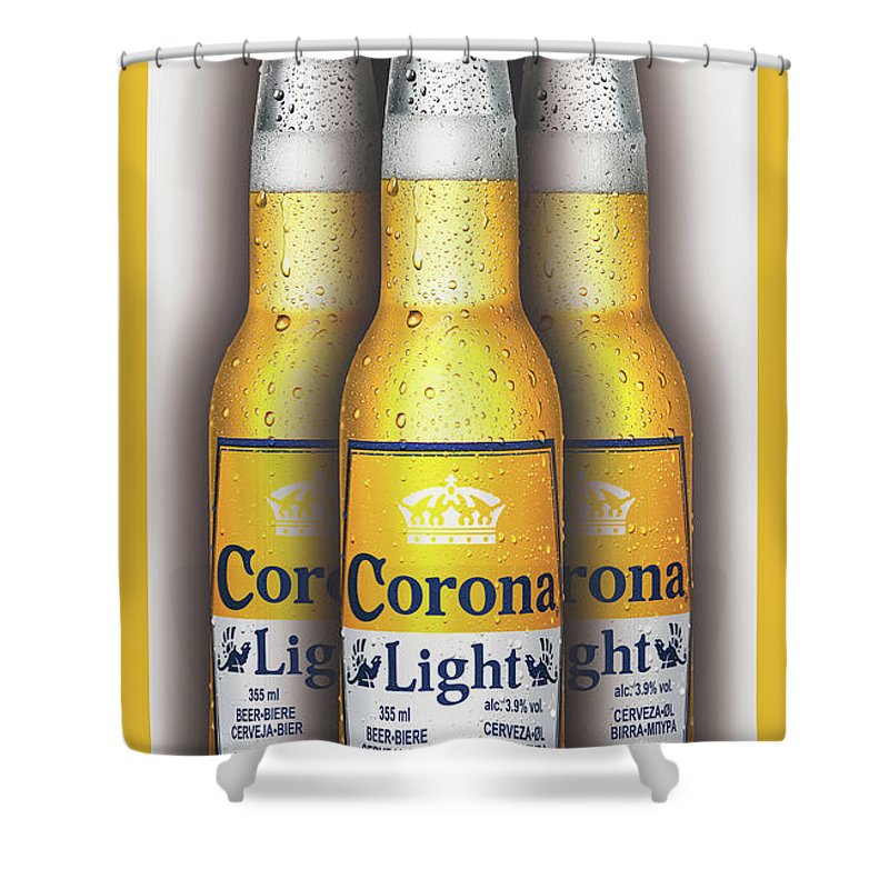 Corona Light Bottles Painting Collectable - Shower Curtain