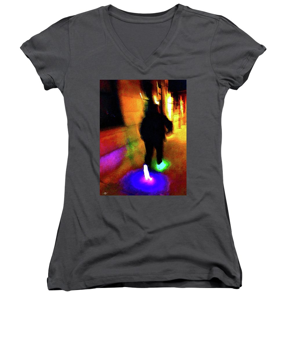 Crazy Feet - Women's V-Neck (Athletic Fit)