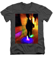 Crazy Feet - Men's V-Neck T-Shirt
