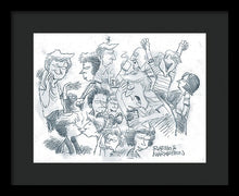 Daddy's Home Comics Original Sketch - Framed Print