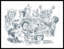 Daddy's Home Comics Original Sketch - Framed Print