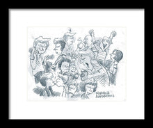 Daddy's Home Comics Original Sketch - Framed Print