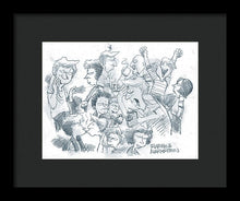 Daddy's Home Comics Original Sketch - Framed Print