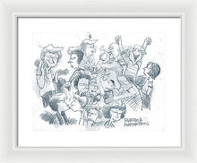 Daddy's Home Comics Original Sketch - Framed Print