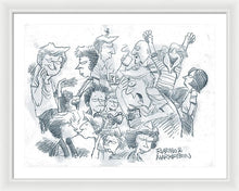 Daddy's Home Comics Original Sketch - Framed Print