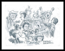 Daddy's Home Comics Original Sketch - Framed Print