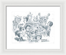 Daddy's Home Comics Original Sketch - Framed Print