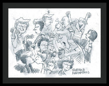 Daddy's Home Comics Original Sketch - Framed Print