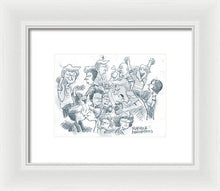 Daddy's Home Comics Original Sketch - Framed Print