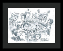 Daddy's Home Comics Original Sketch - Framed Print