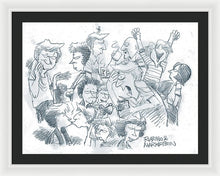 Daddy's Home Comics Original Sketch - Framed Print
