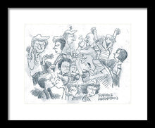 Daddy's Home Comics Original Sketch - Framed Print